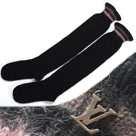 white Louis Vuitton socks